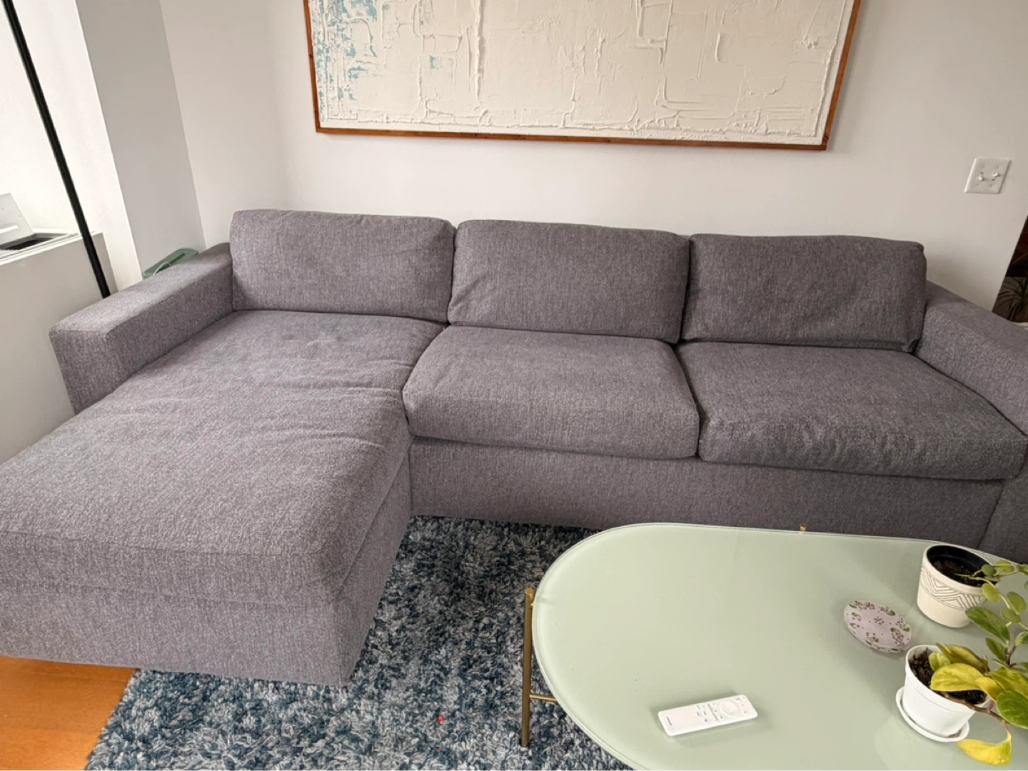West Elm Urban Sleeper Sectional with Chaise Storage - photo 2