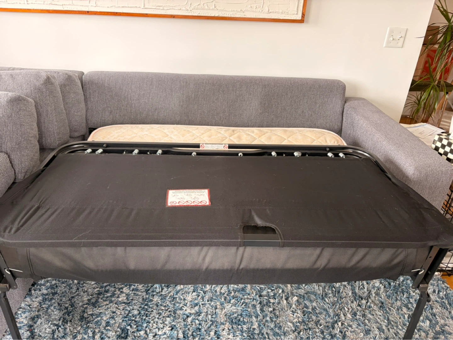 West Elm Urban Sleeper Sectional with Chaise Storage - photo 5