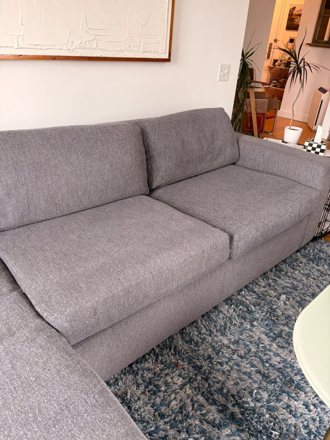 West Elm Urban Sleeper Sectional with Chaise Storage - photo 3