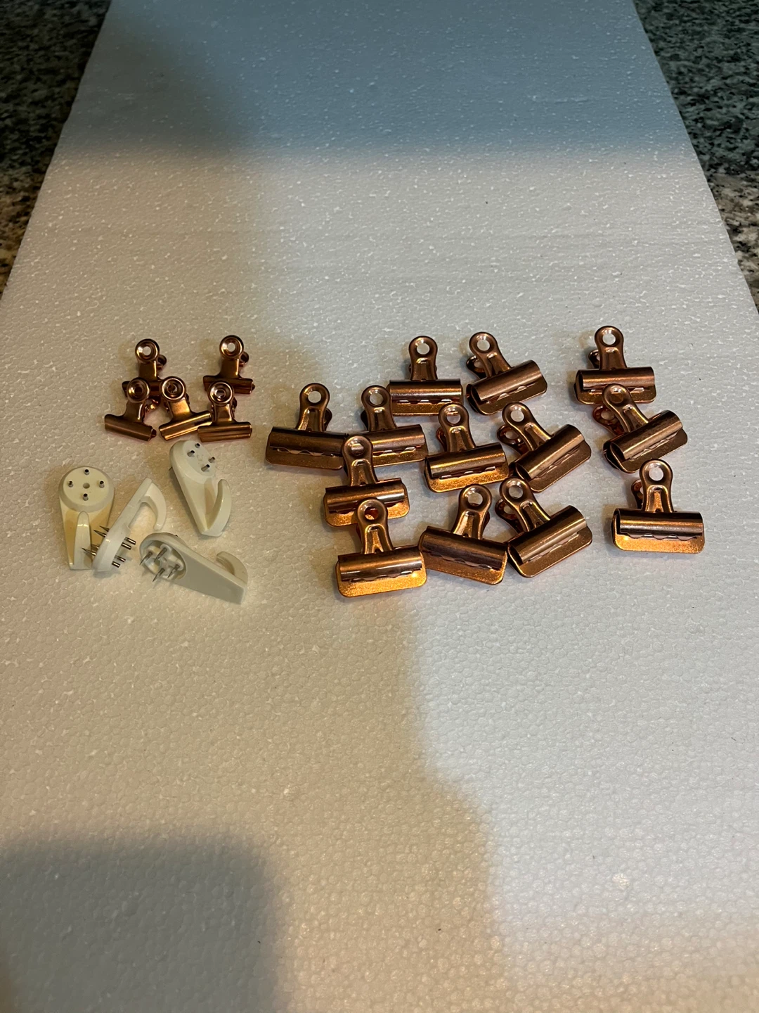 Rose Gold Grid Panel with Clips & Hooks - photo 2