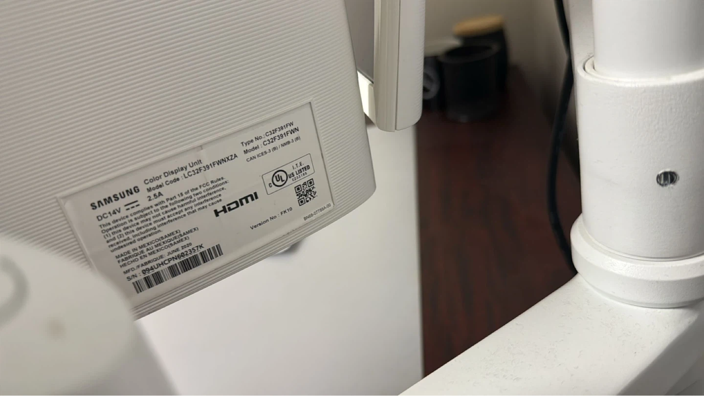 Samsung LC32F391FWNXZA 32" Curved Monitor - photo 4