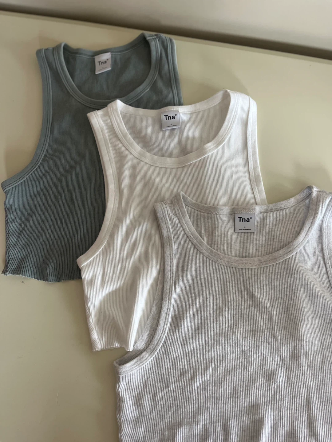 Tna Ribbed Tank Tops (Set of 3) - Size S - photo 4