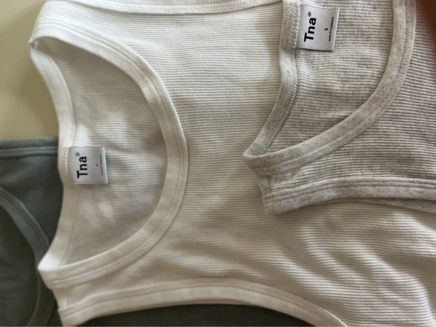 Tna Ribbed Tank Tops (Set of 3) - Size S - photo 2