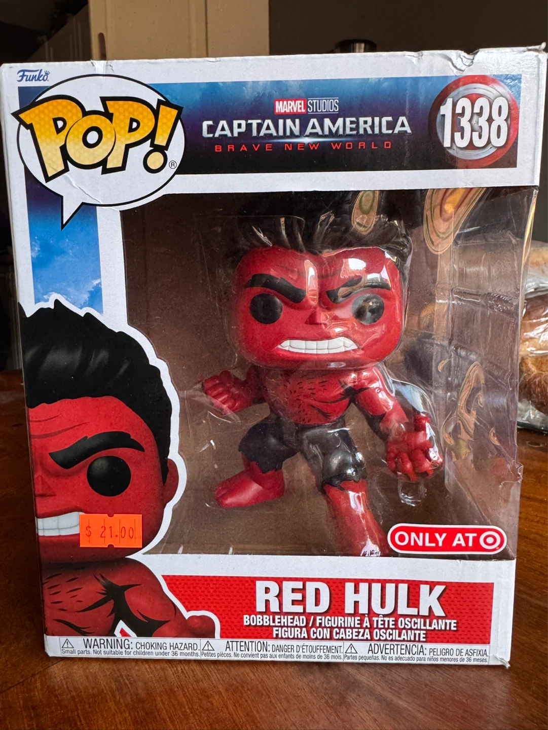 Funko Pop! Marvel Red Hulk Bobblehead 1338