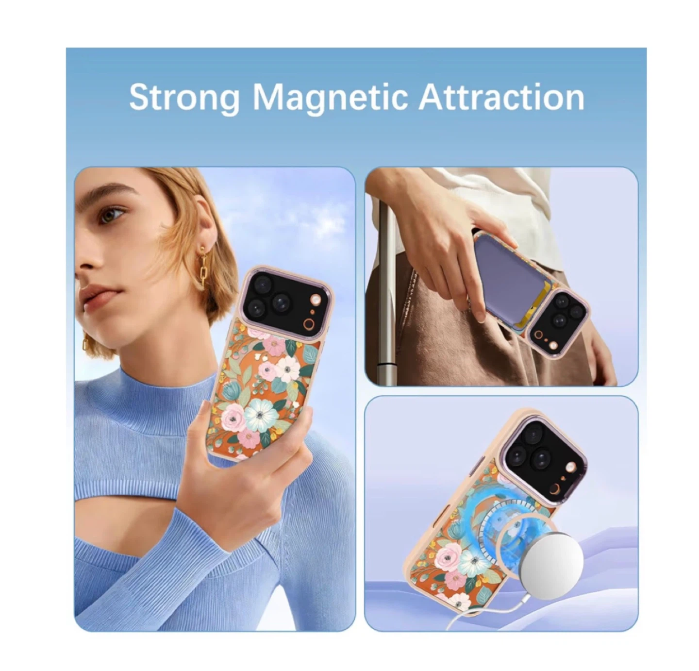 Brand new Clear Cute Flowers Floral for iPhone 17 Pro 6.3" Case - photo 5