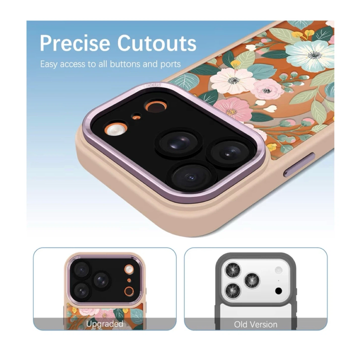 Brand new Clear Cute Flowers Floral for iPhone 17 Pro 6.3" Case - photo 3