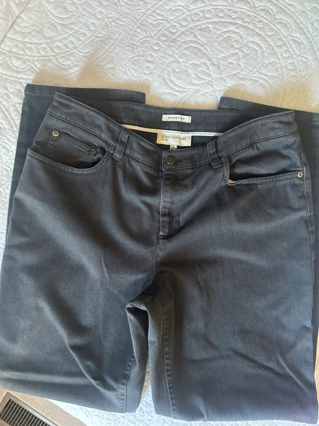 Jones New York Sport Black Stretch Jeans Size 10 - photo 2
