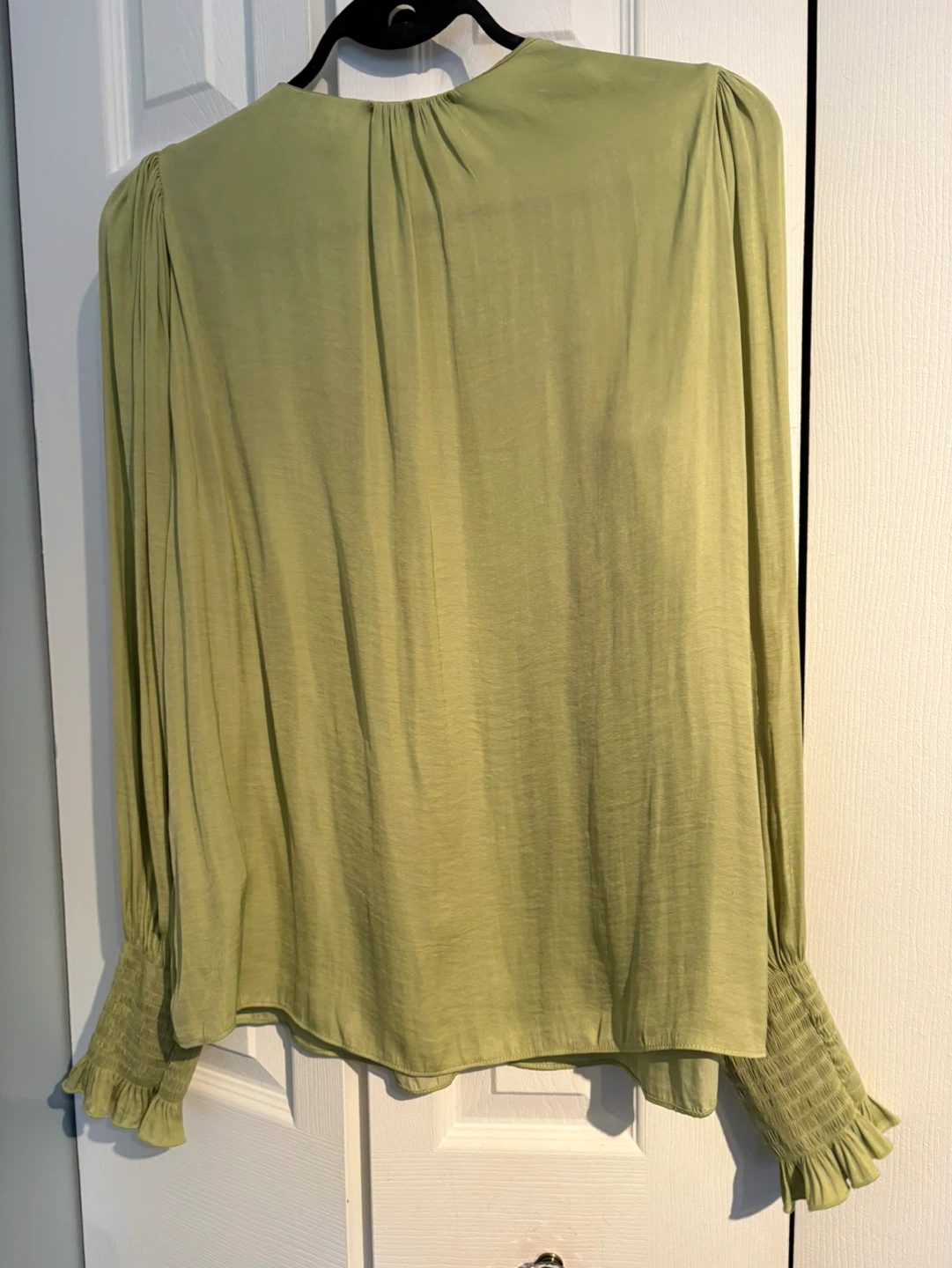 Rebecca Taylor Long Sleeve Blouse - Light Green - photo 2