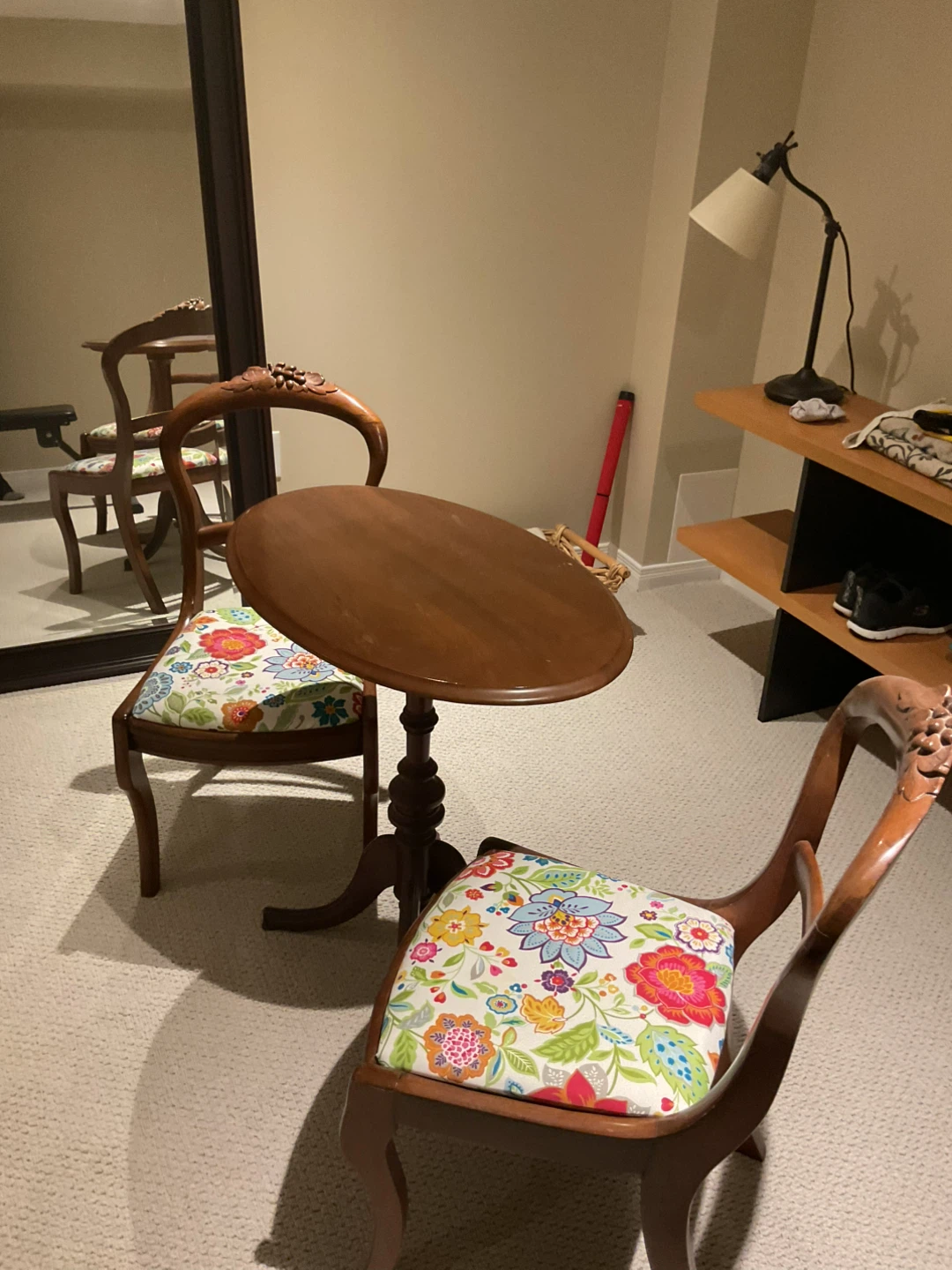 Wood Bistro Table and Chairs Set