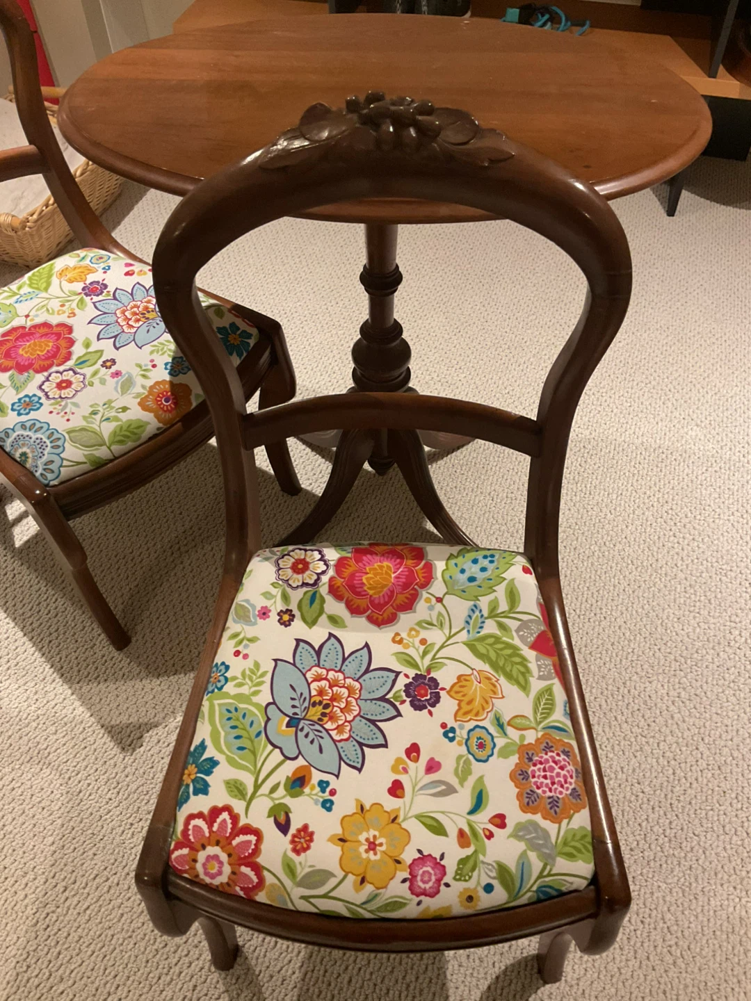 Wood Bistro Table and Chairs Set - photo 3