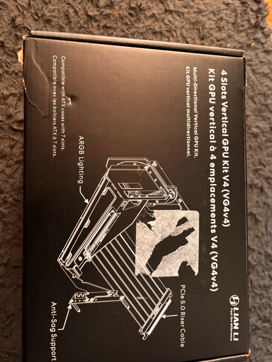 Lian li vertical gpu mount