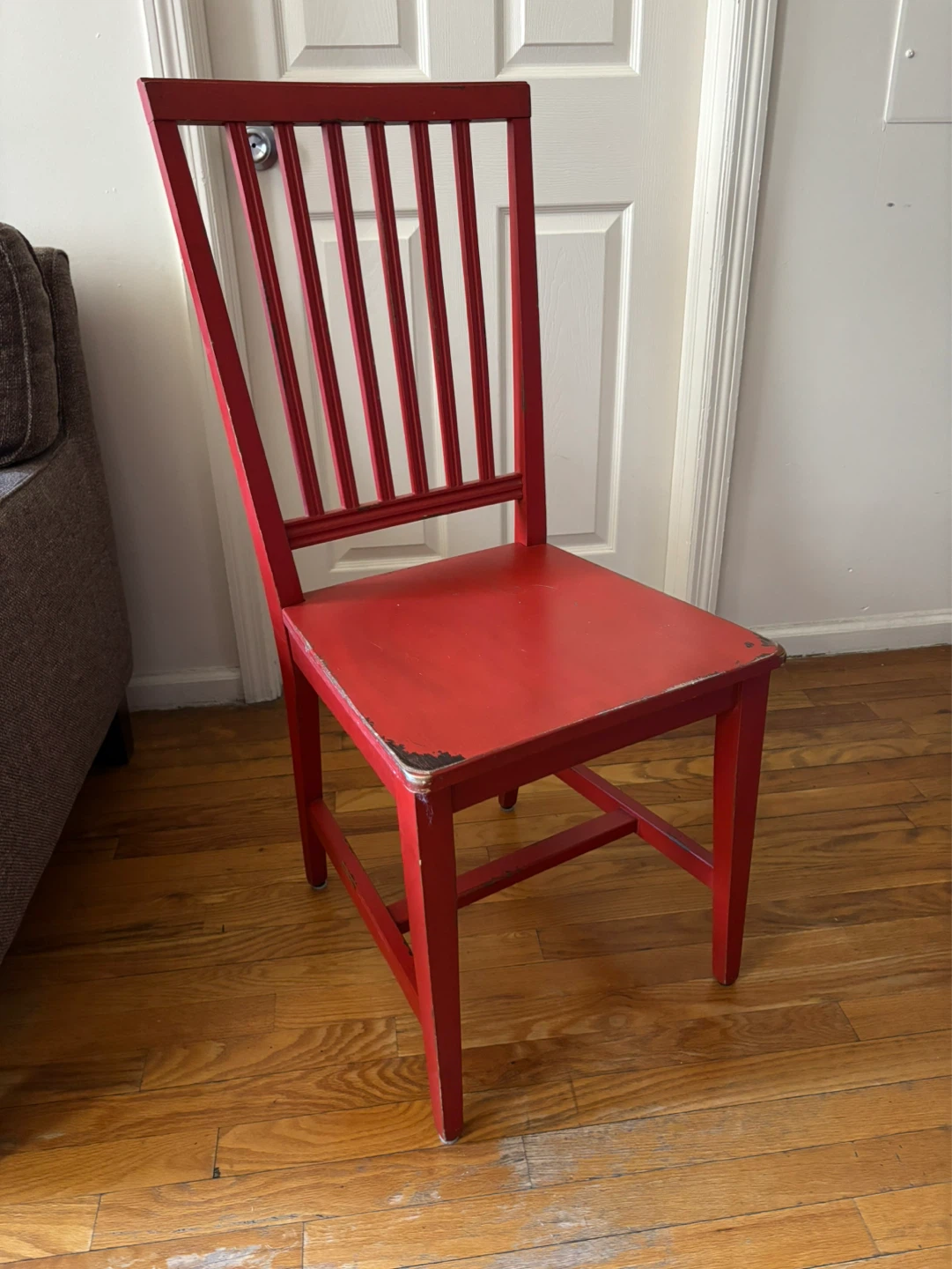 Vintage Wooden Red Chair