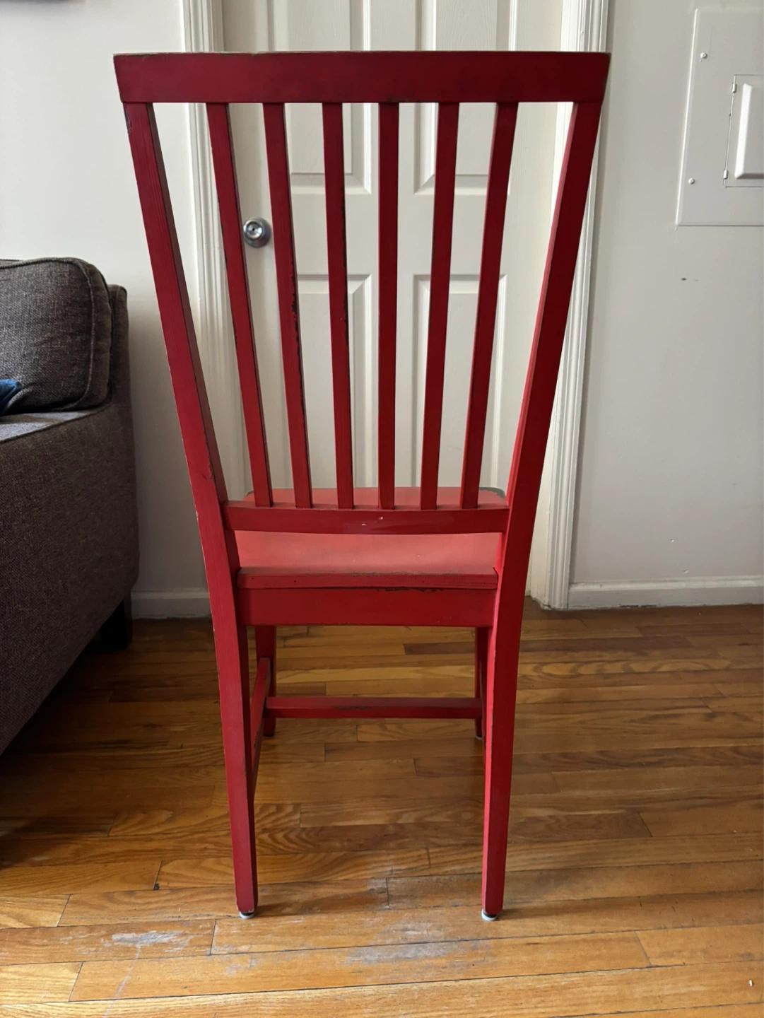 Vintage Wooden Red Chair - photo 3