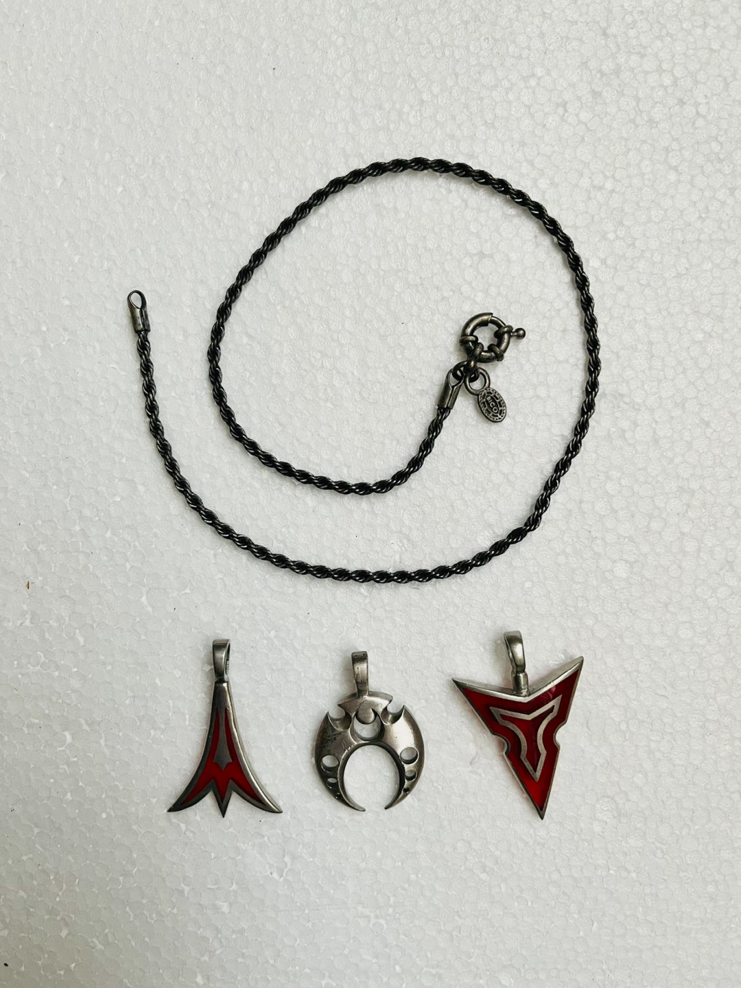 Necklace with 3 Pendants from Australia