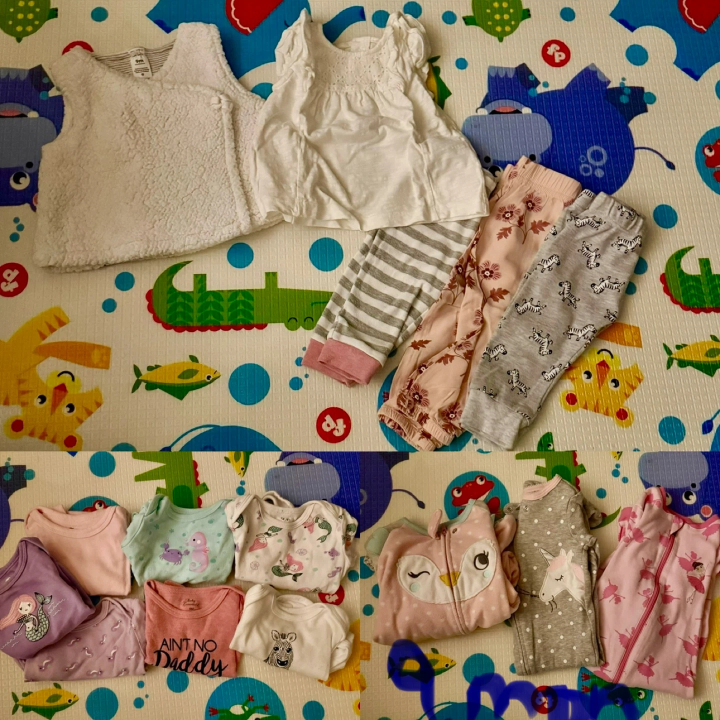 Baby Girl Sizes 6-9 & 9-12 months 3 pictures, Clothing Bundle - photo 2