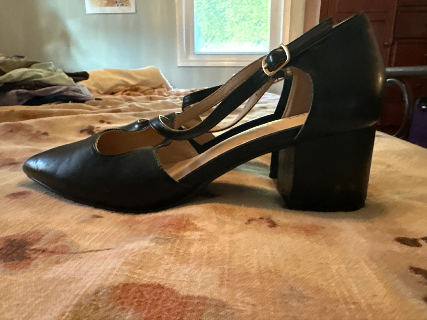Dream Pairs Black Mary Jane Heels Size 9 - photo 2