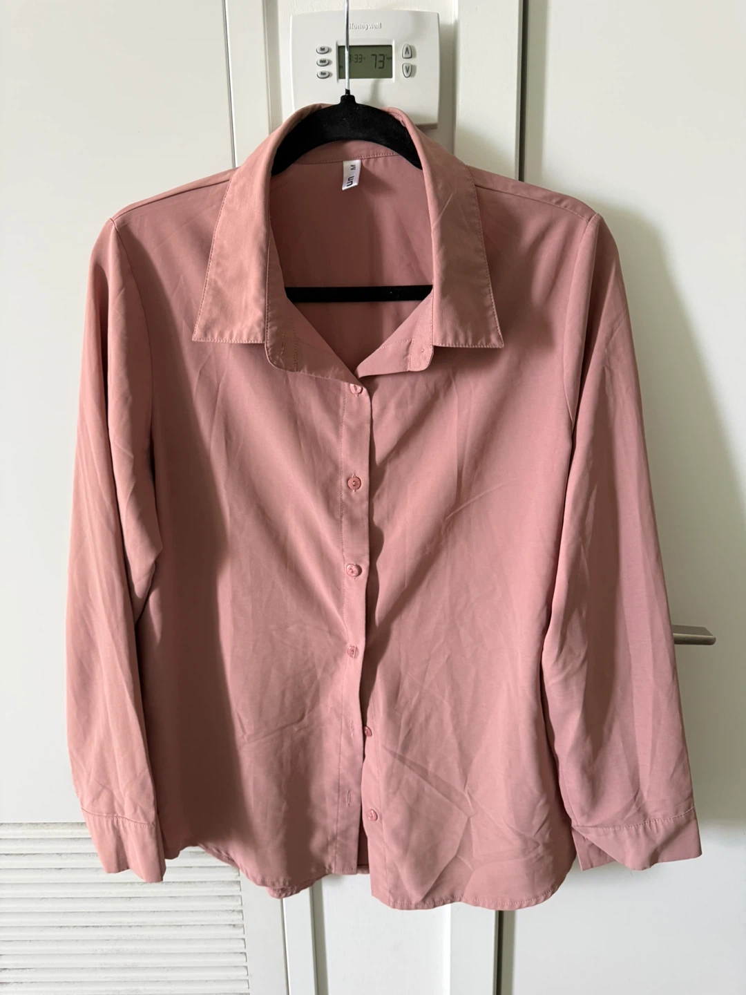 Women's Pink Button-Up Shirt