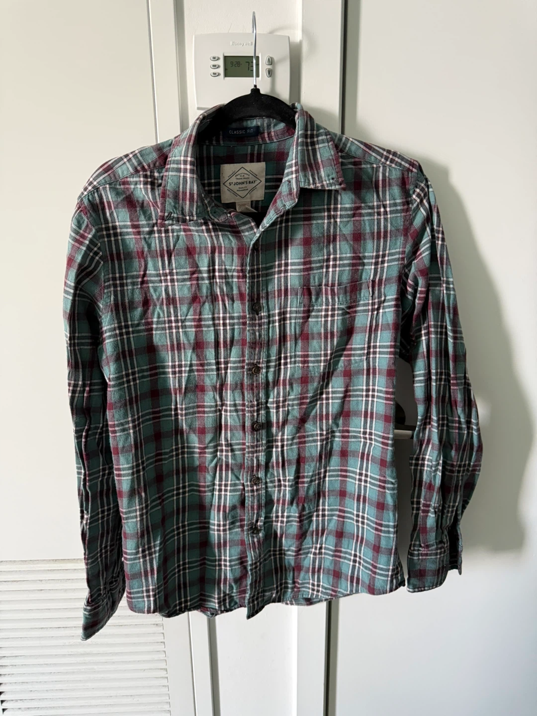 St. John's Bay Plaid Flannel Shirt - Size S