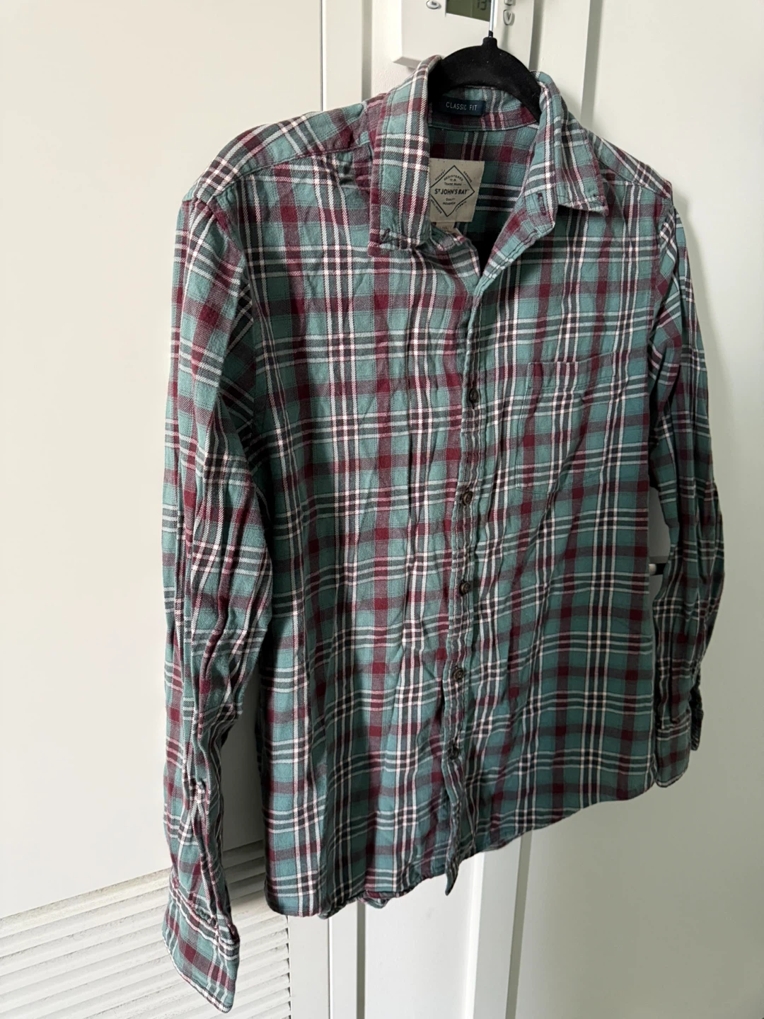 St. John's Bay Plaid Flannel Shirt - Size S - photo 2