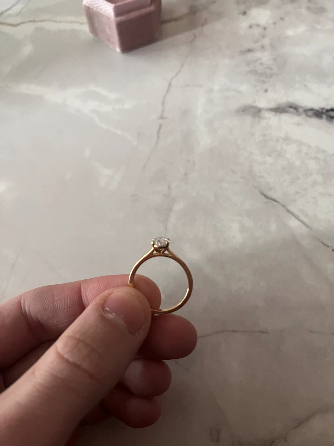 Engagement ring, lab grown diamond - photo 4