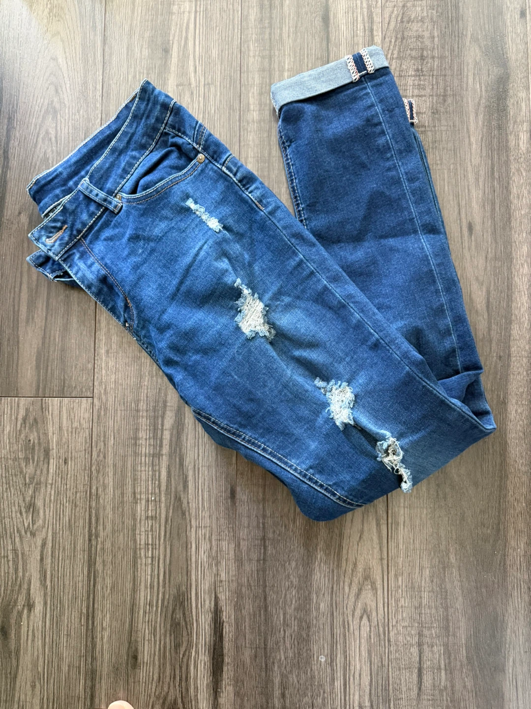 Ripped Denim Jeans Size 11 - photo 2