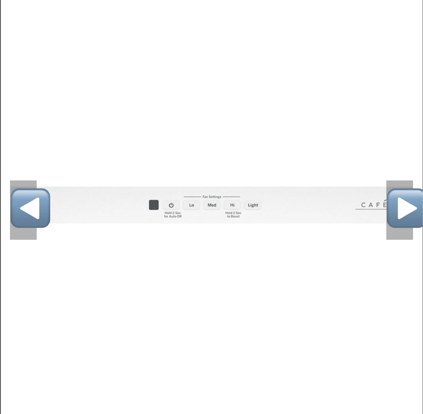 NEW GE CAFE 36” White Wall Mount Range Hood – Never Used - photo 3