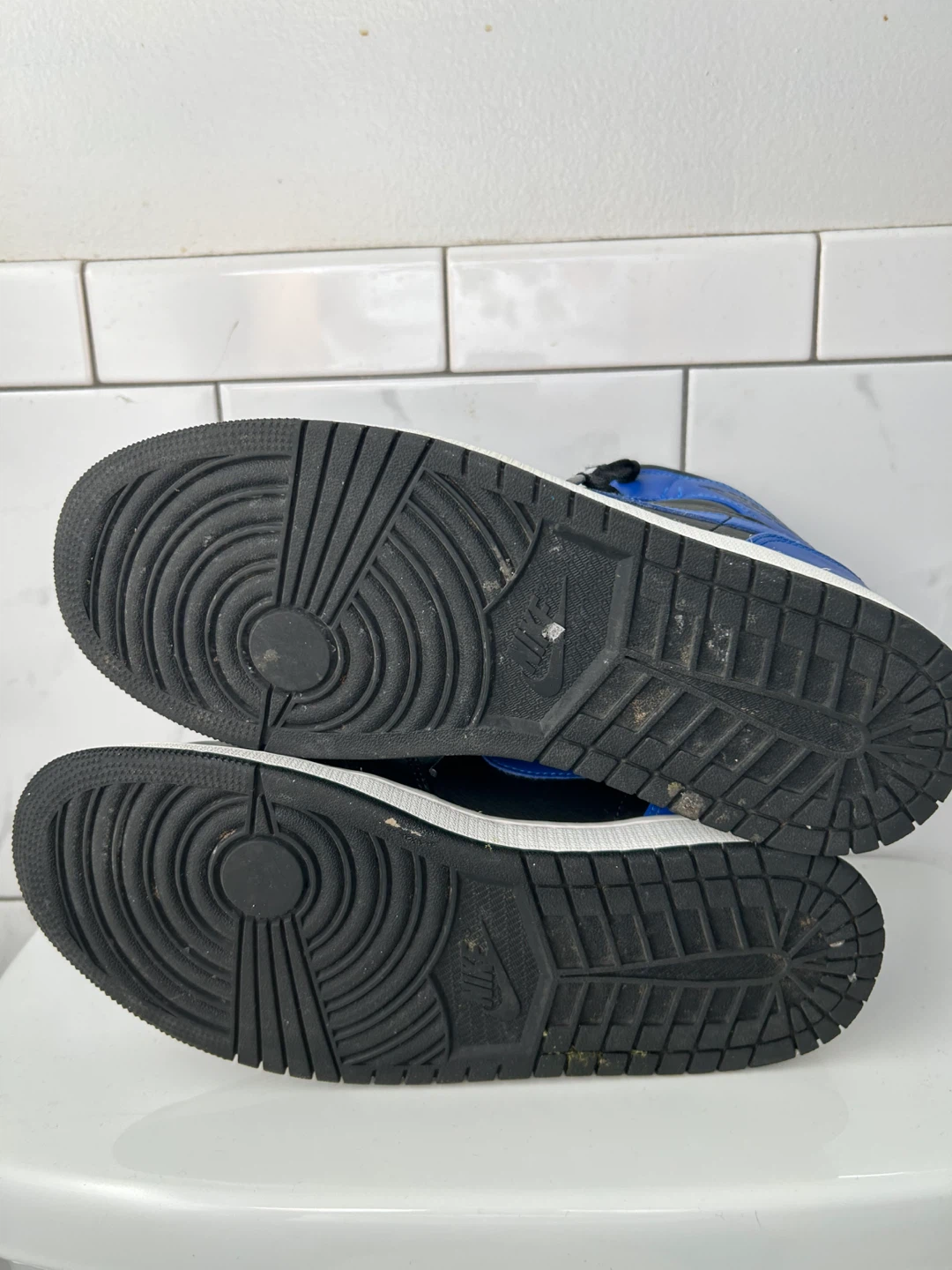 Air Jordan 1 Mid SE Blue Black Sneakers - photo 4