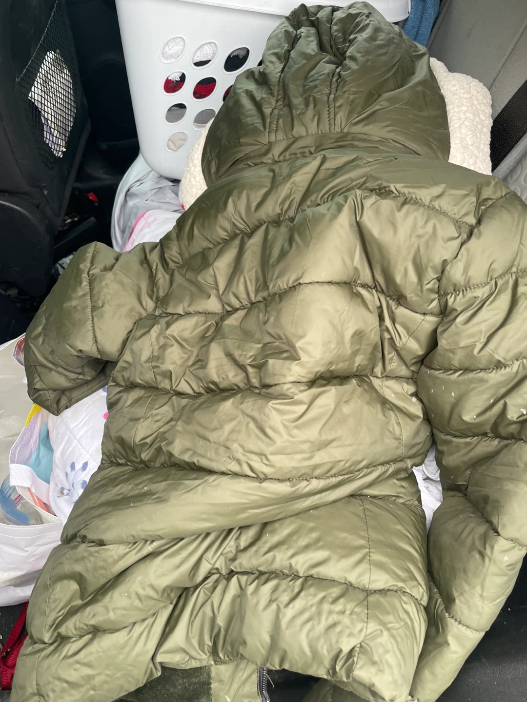 YMI Puffer Jacket - Olive Green