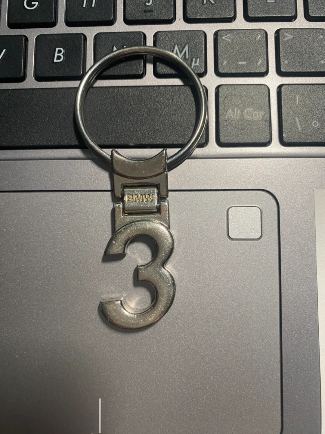 BMW "3" Number Keychain