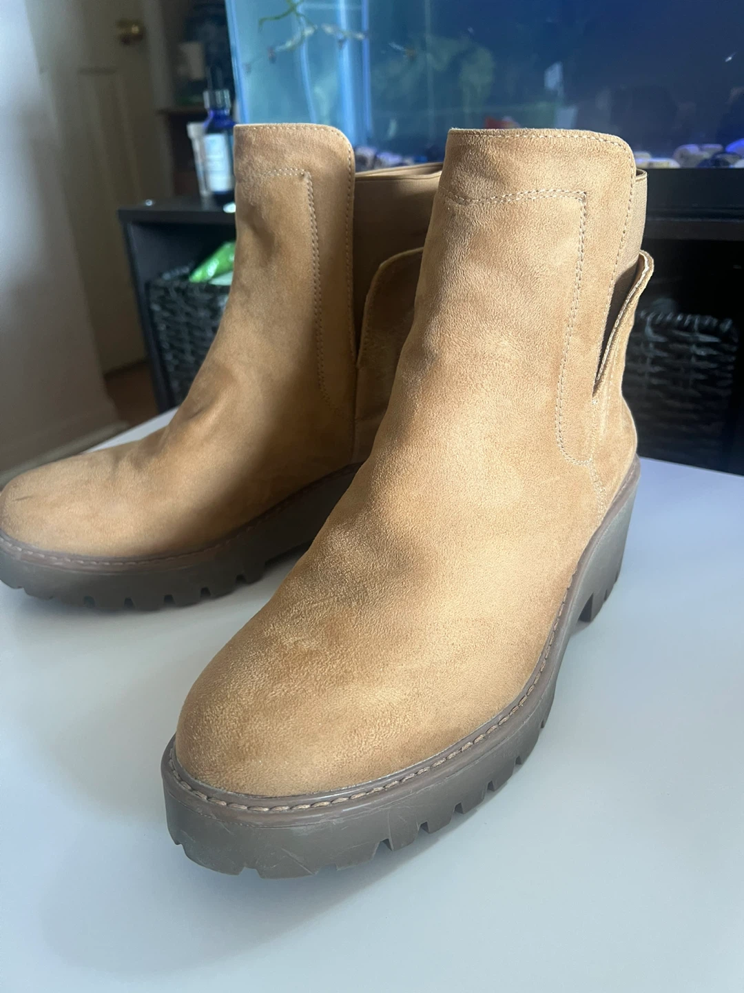 Tan Suede Chelsea Boots - photo 3