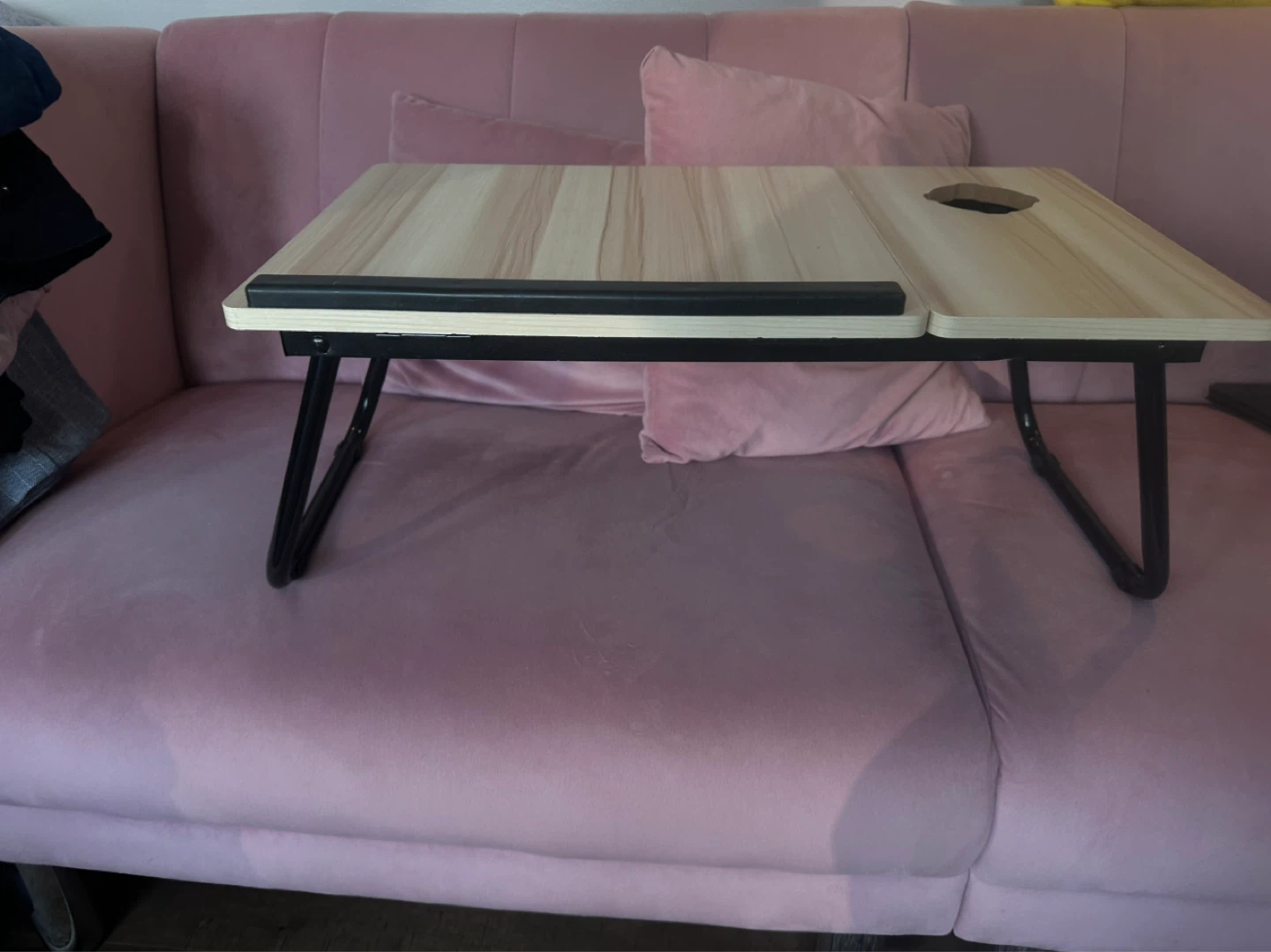 Portable foldable bed tray lap desk table