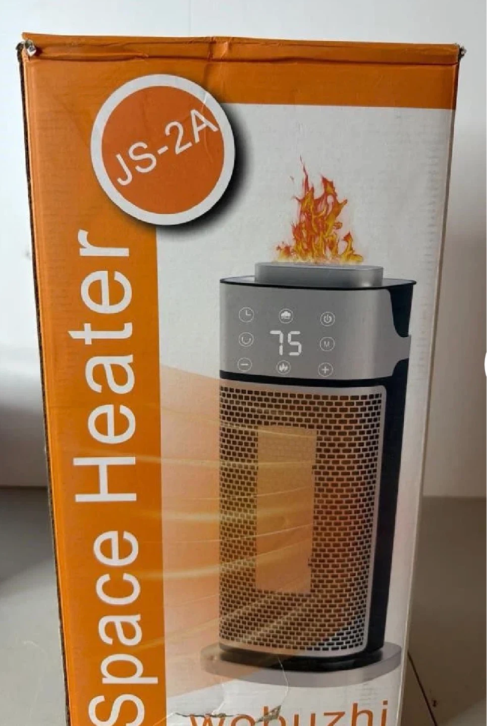 1500W Electric Space Heater with Humidifier & Flame Effect - photo 3