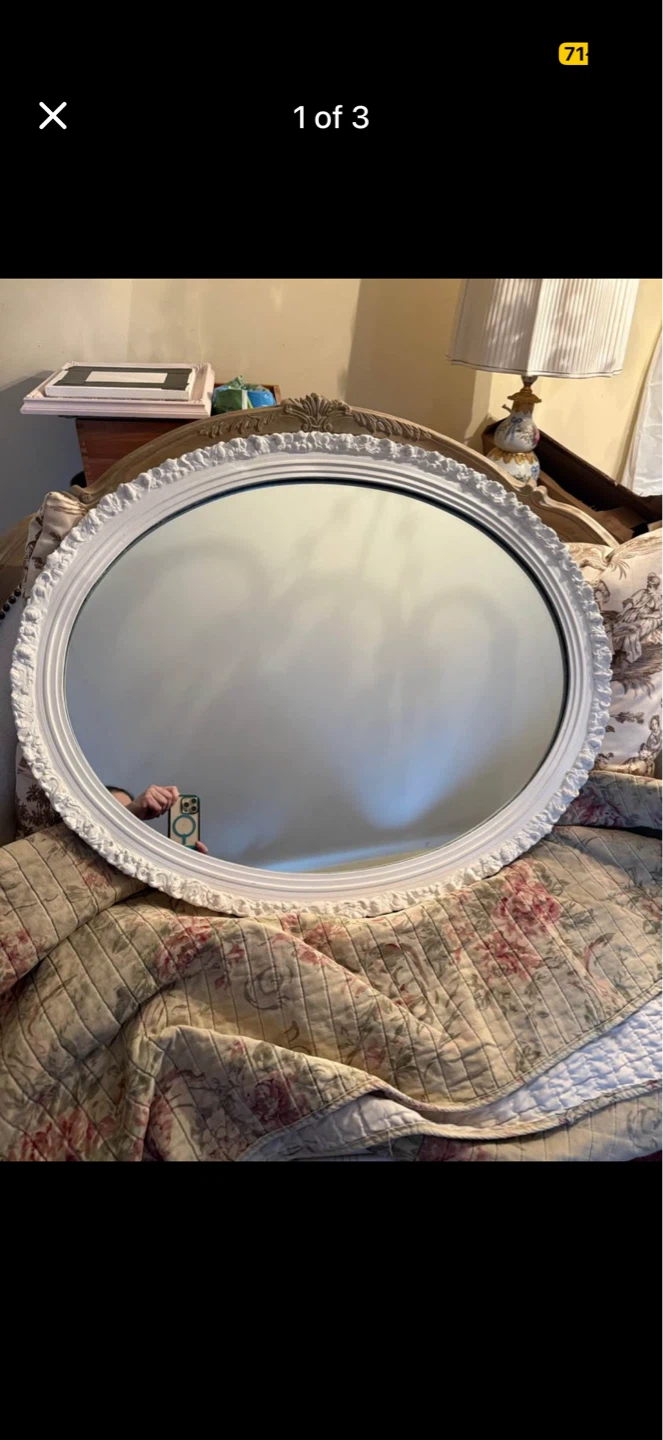 Large ornate mirror