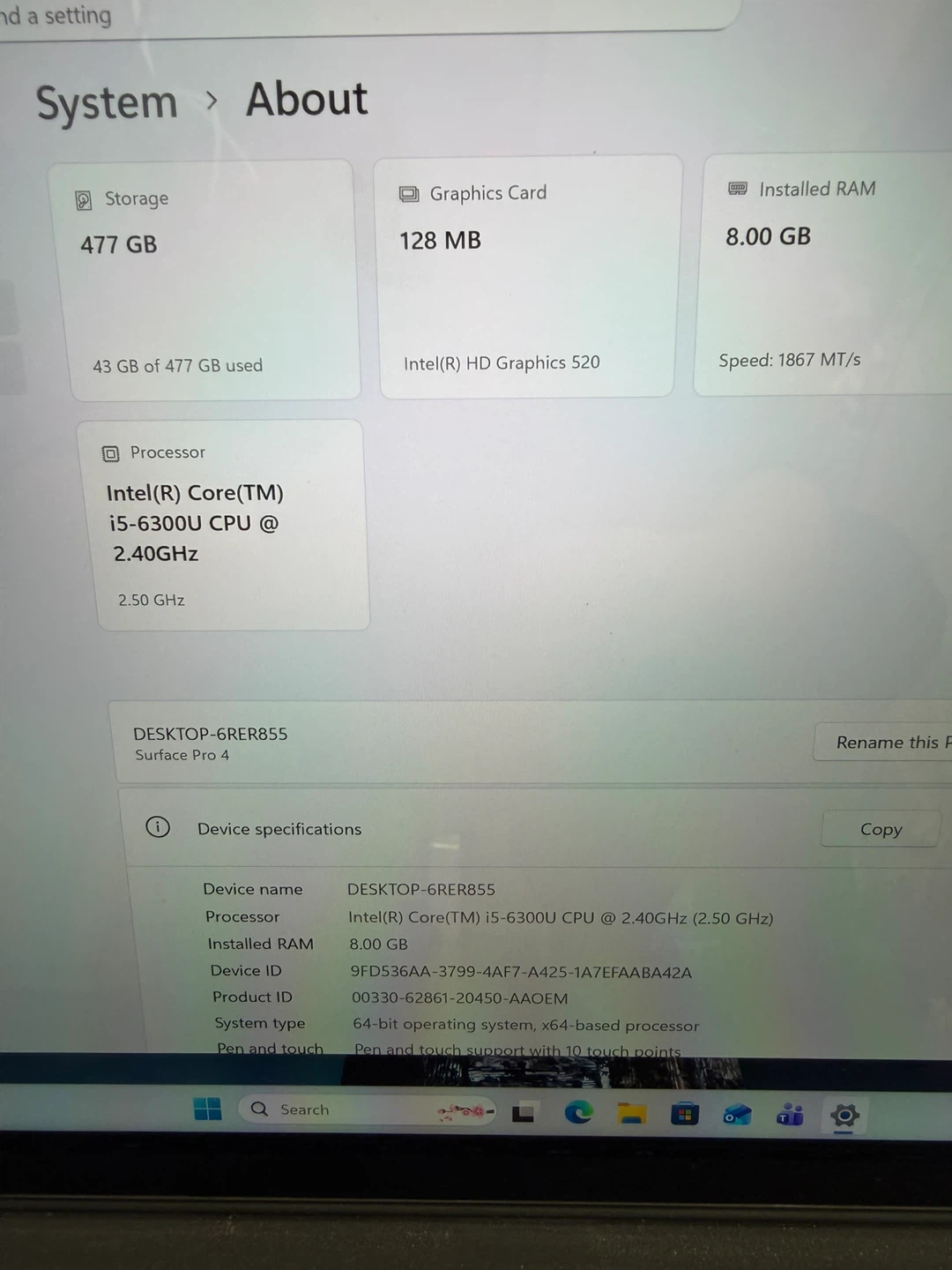 Microsoft Surface Pro 4/8GB RAM/512GB SSD/Touchscreen - photo 2