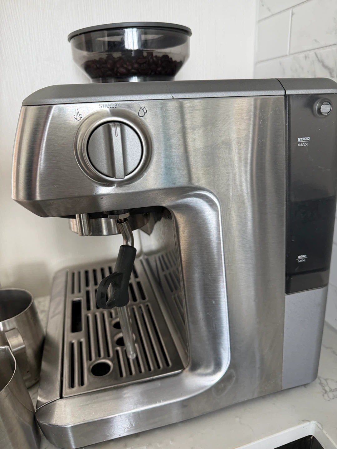 Breville Espresso Machine, 2 Portafilters, 2 Pitchers - photo 2