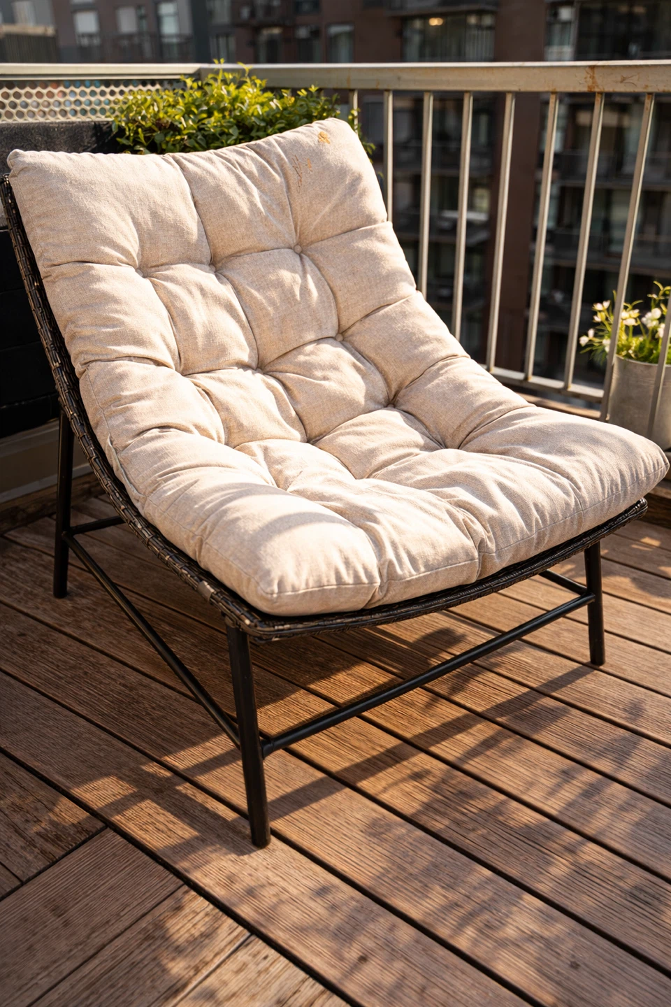 Two Oversized Outdoor Papasan Lounge Chairs - photo 2