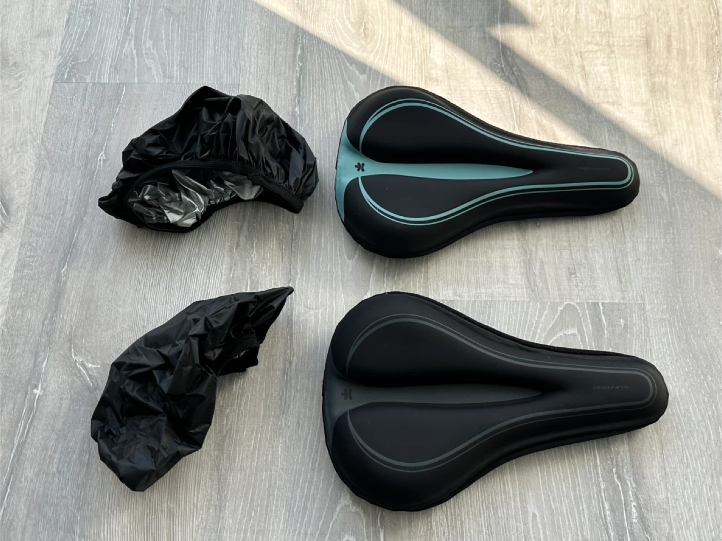 Two Bicycle Saddle Covers