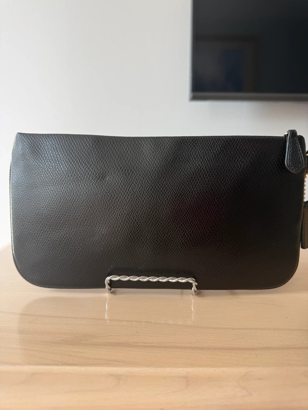 COACH Black Leather Wristlet Pouch - photo 2