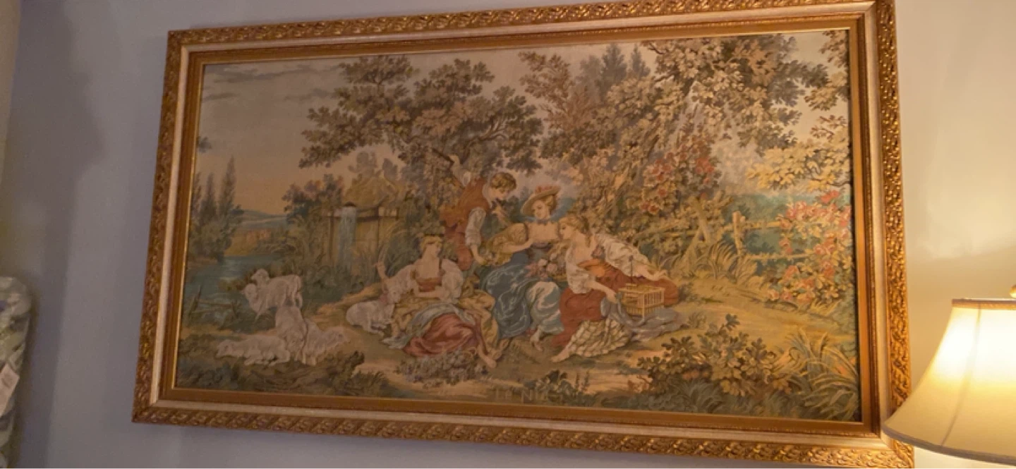 Framed Tapestry Wall Hanging