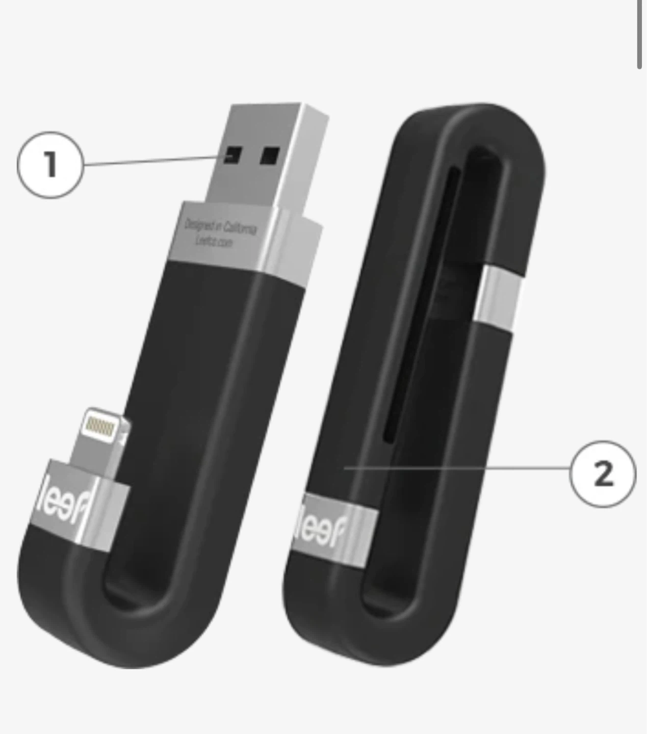 Leef 64GB iBridge Lightning/USB Mobile Memory for iPhone/iPad
