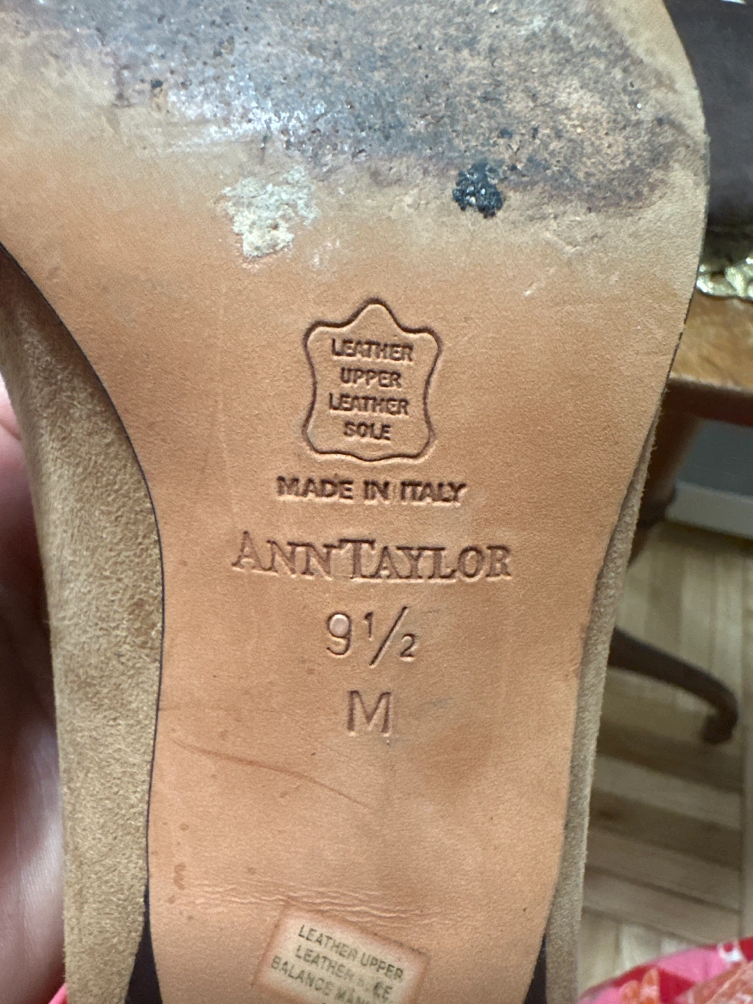 Ann Taylor Suede Colorblock Heeled Pumps - Size 9.5 - photo 4