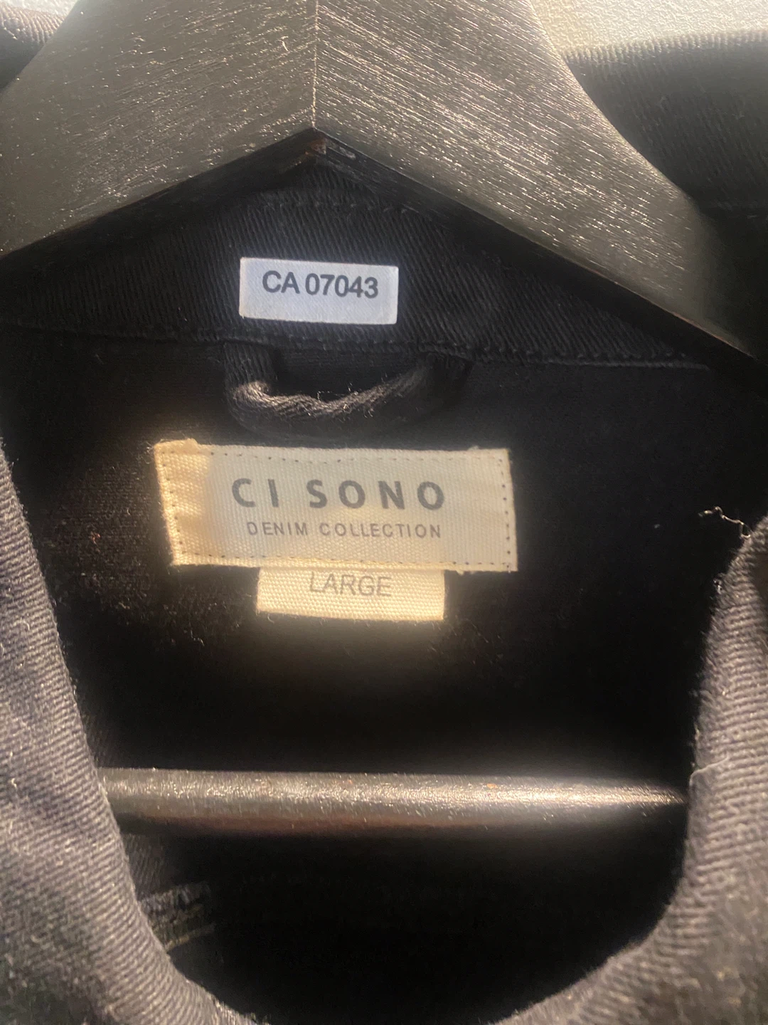Ci Sono Denim Jacket - Black, Large - photo 5