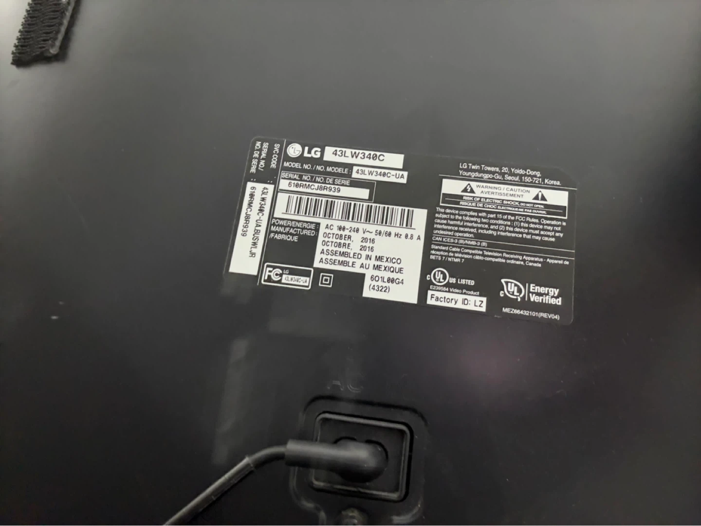 LG 43LW340C 43" LED TV - photo 4
