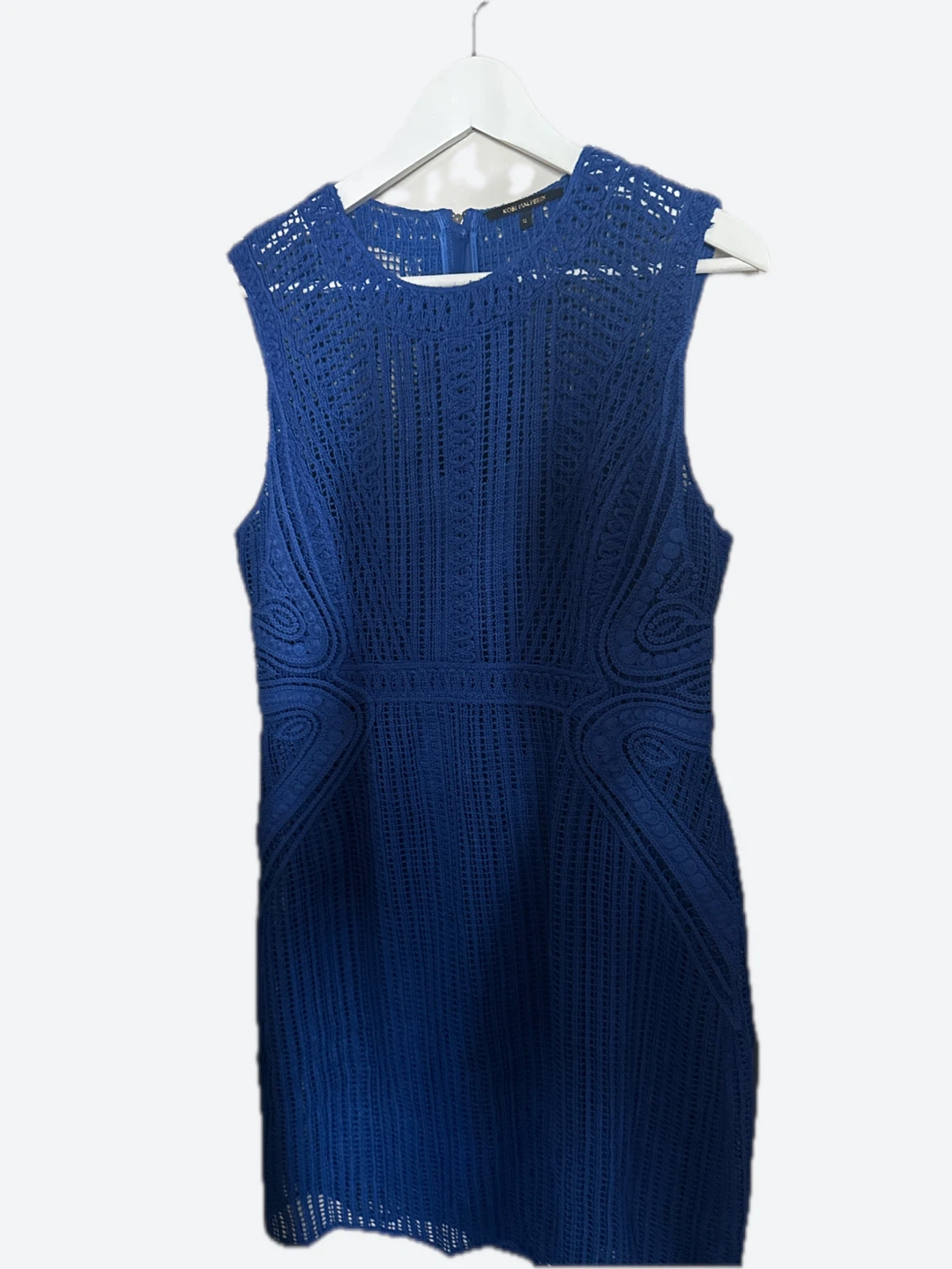 BCBGMAXAZRIA Royal Blue Lace Sheath Dress