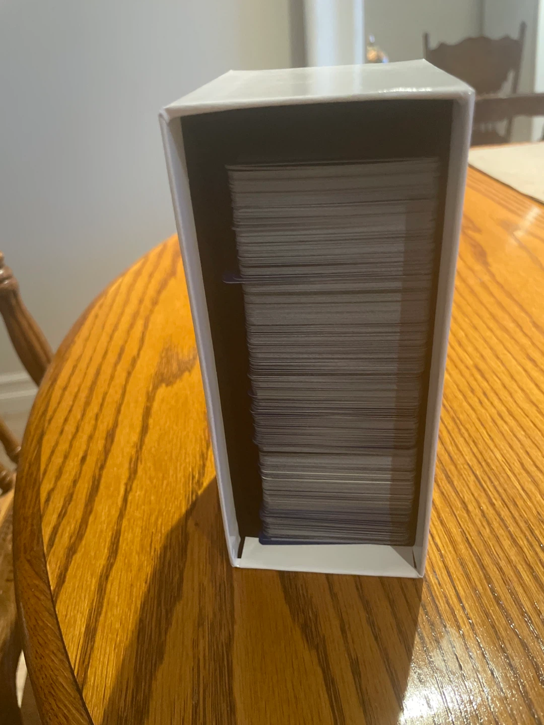 Card Box with Stack of Cards
