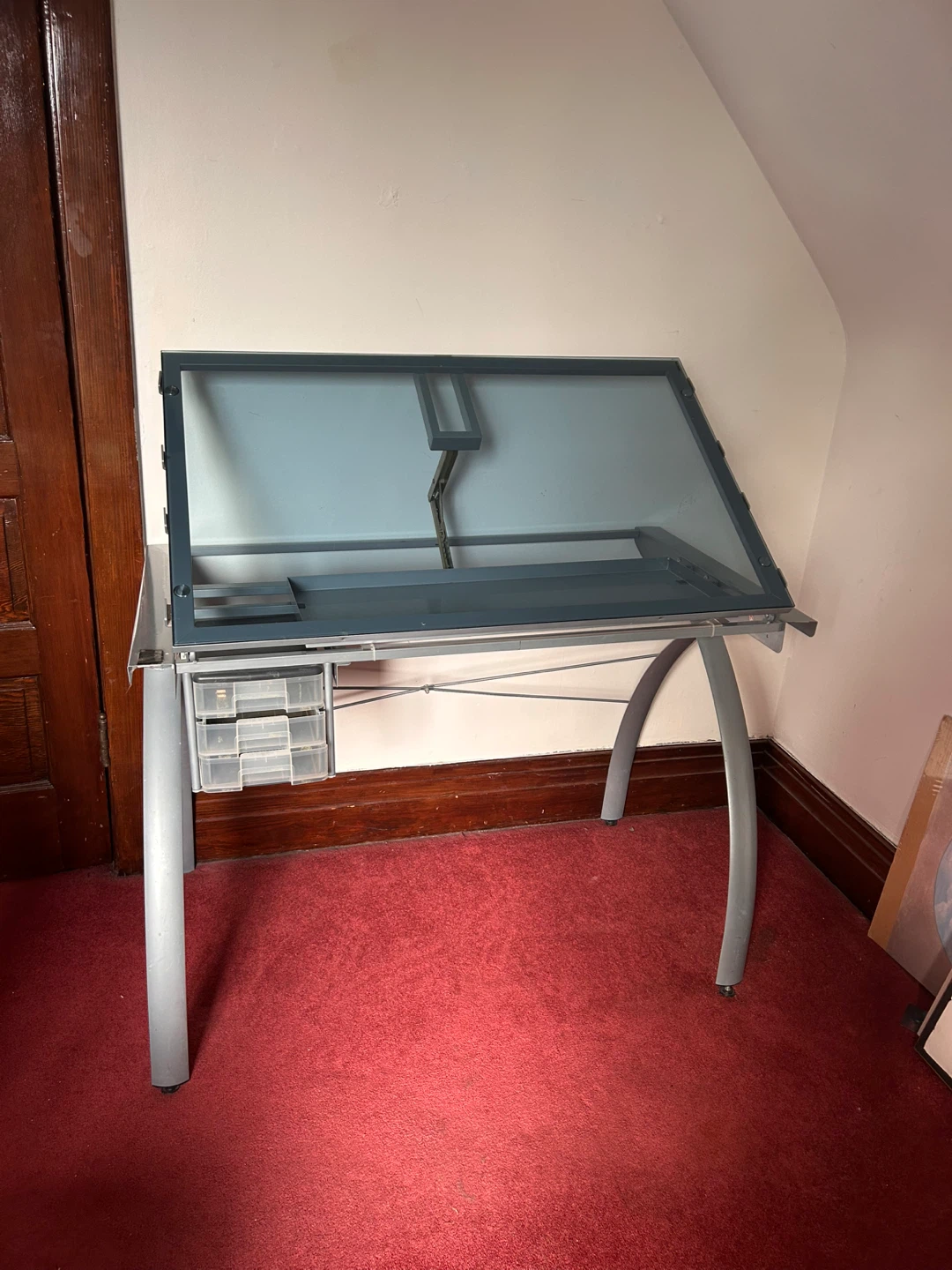 Glass Top Drawing Desk - photo 5