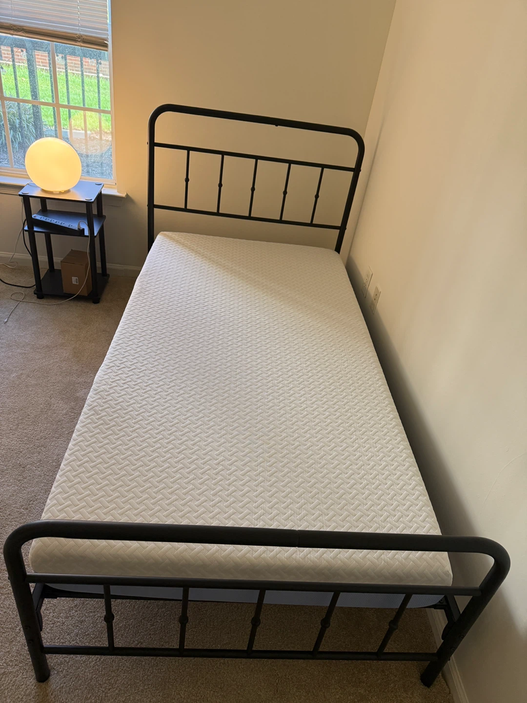 Black Metal Twin Bed Frame