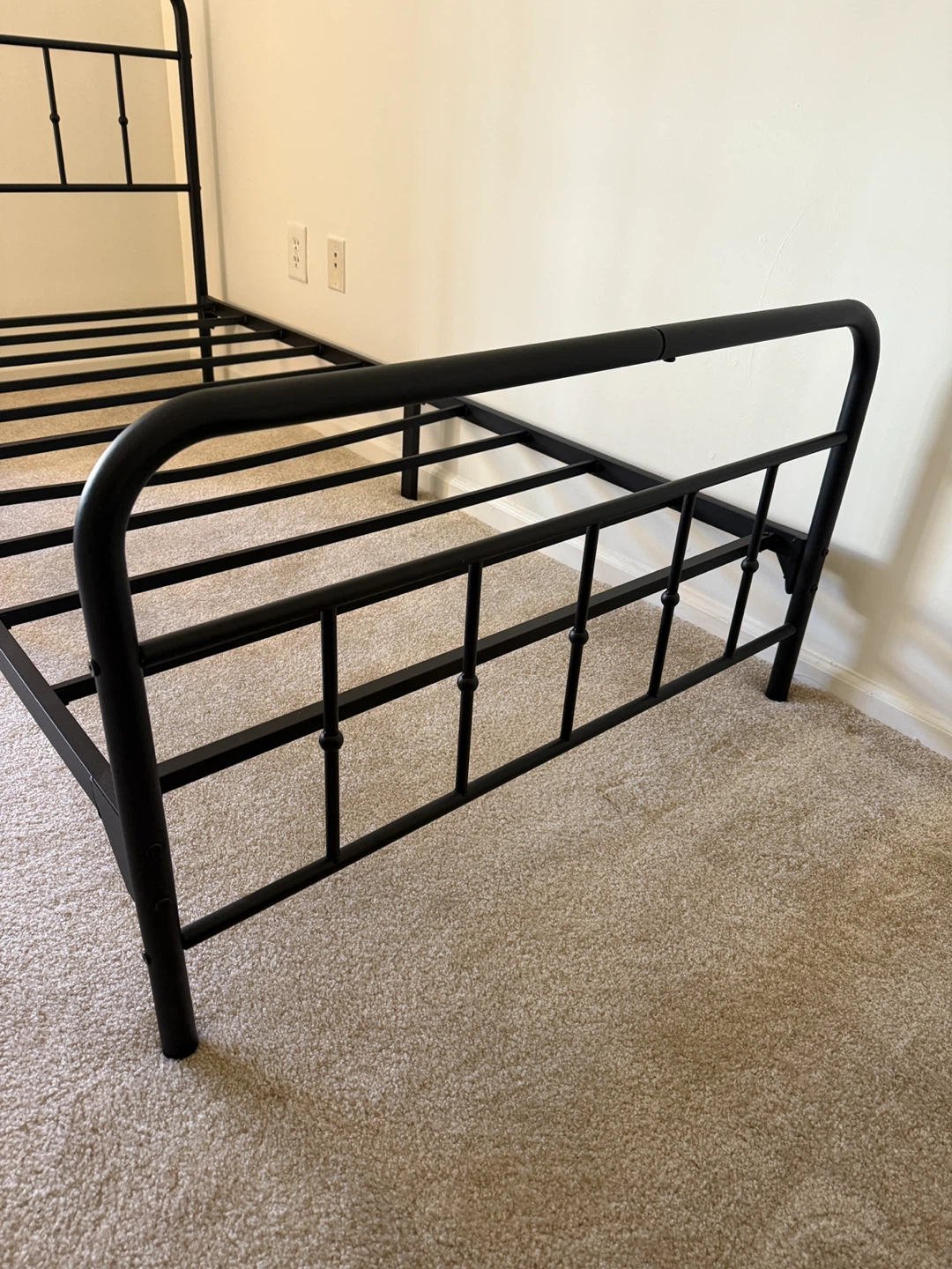 Black Metal Twin Bed Frame - photo 5
