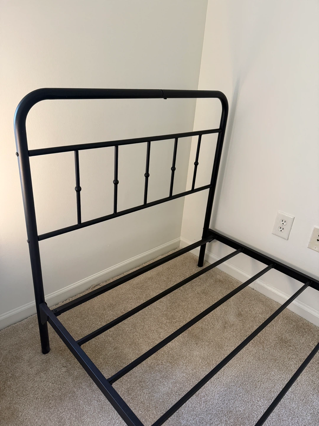 Black Metal Twin Bed Frame - photo 4
