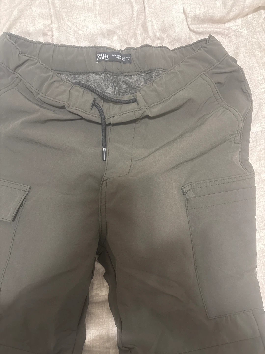 Zara Cargo Pants Men's Size Small Olive Green
